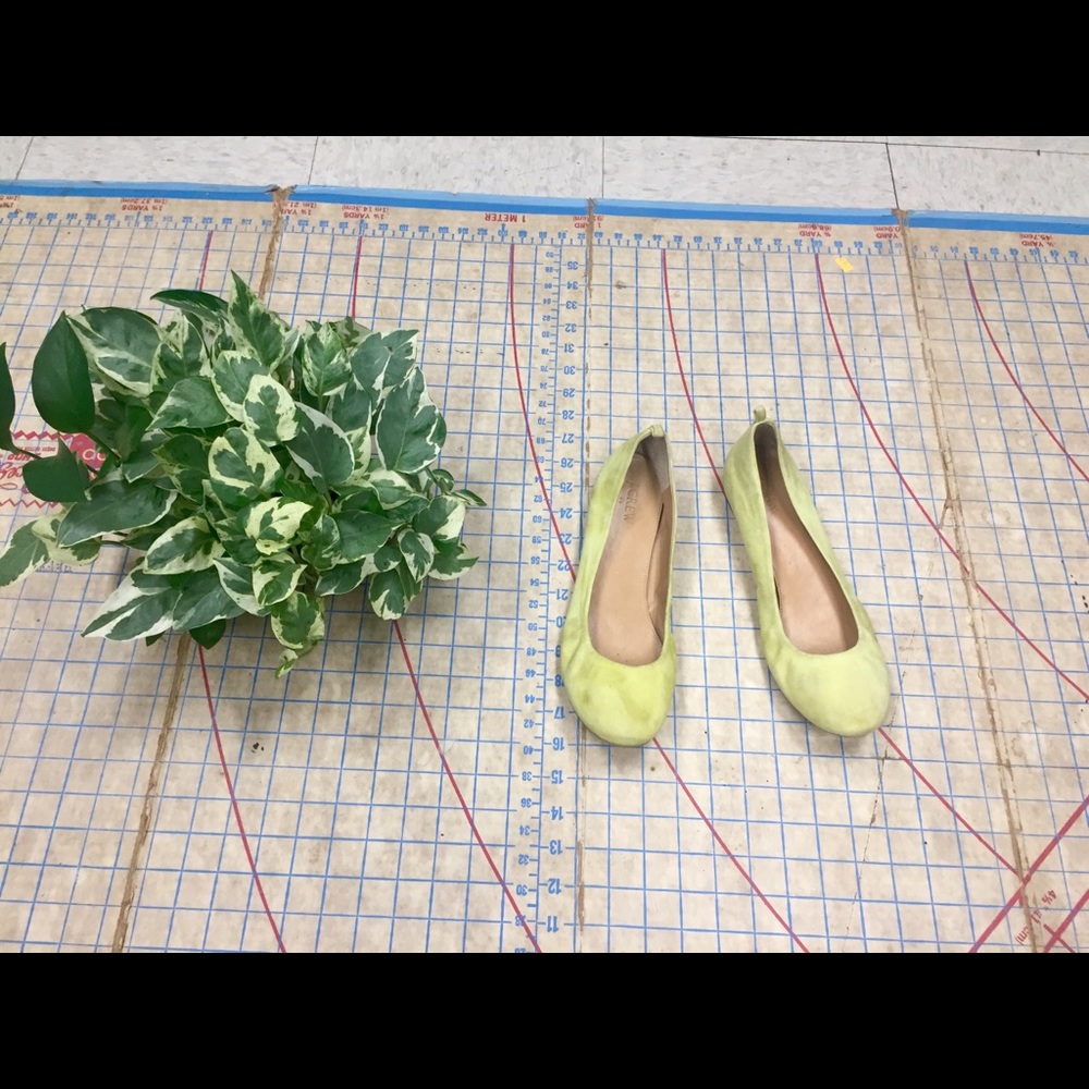J. Crew suede ballet flat size 9